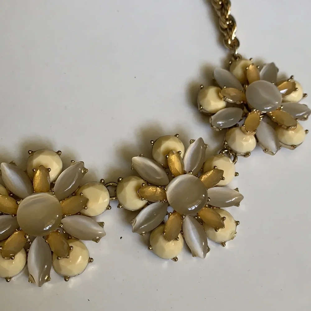 Two Banana Republics statement Necklaces